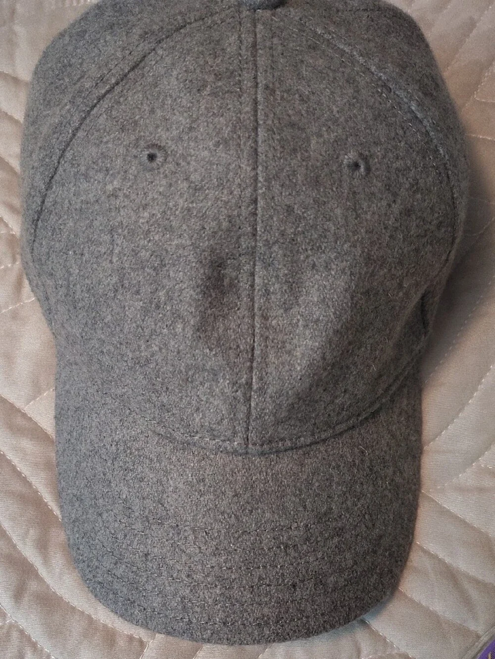 Madewell Unisex Gray Wool Felt Baseball Cap Heather Blackbird (Gray)